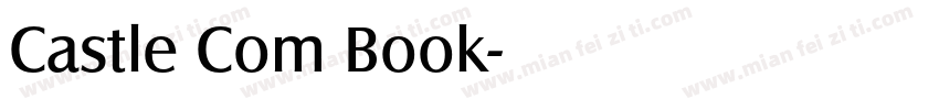Castle Com Book字体转换